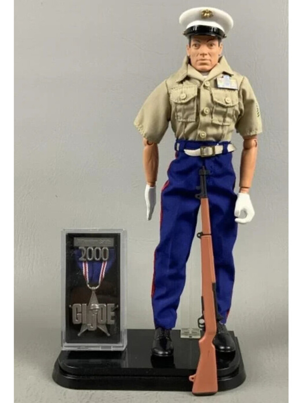 G.I. Joe Hasbro Marine Corps Action Figure With Uniform Cap And Dog Tag